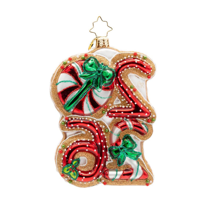 Christopher Radko Sweet Start to 2026 Christmas Ornament