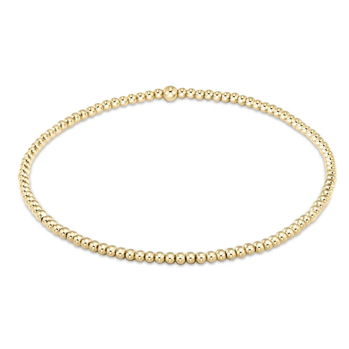 Classic Gold 2mm Bracelet Gold-EN