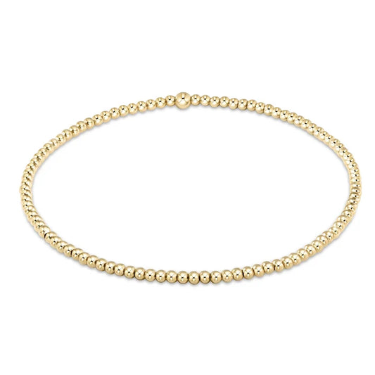 Classic Gold 2mm Bracelet Gold-EN