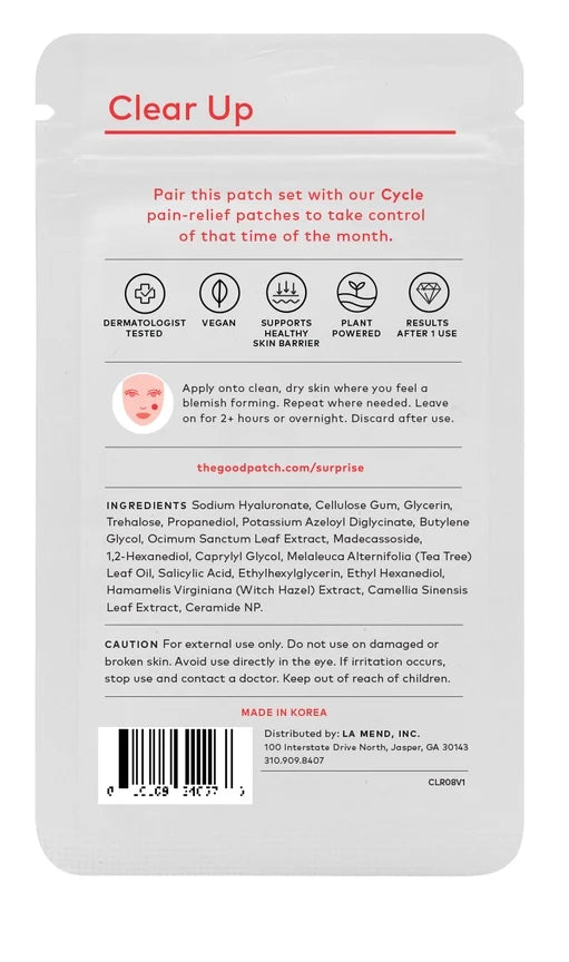 Clear-Up Microdart Patches