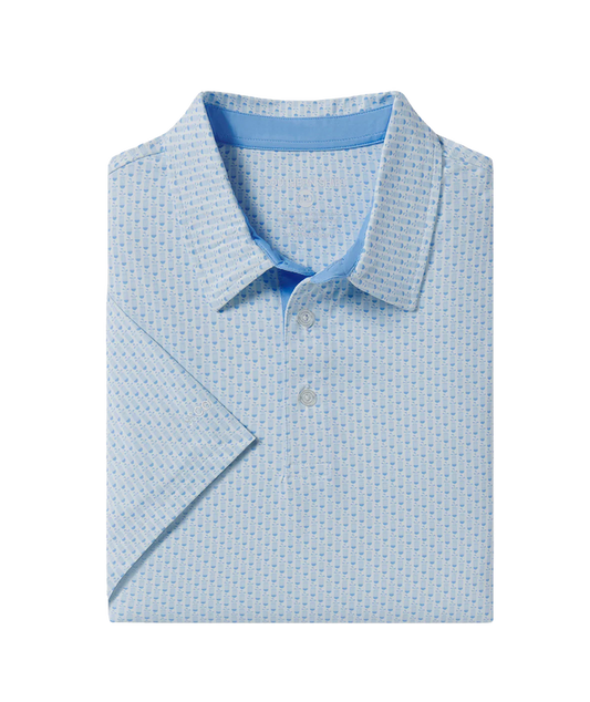 Club and Carry Printed Polo