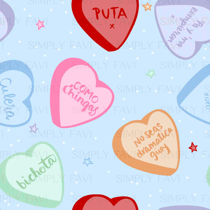 Corazones de Dulces (set)