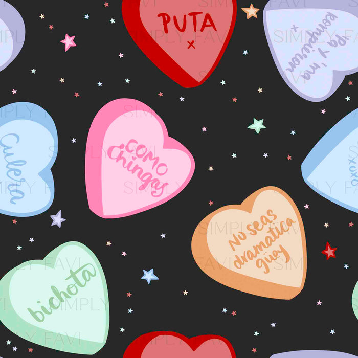 Corazones de Dulces (set)