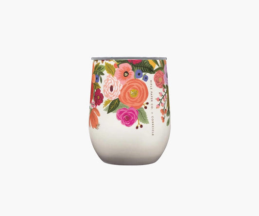 Corkcicle - 12oz Stemless - Rifle Paper Co. - Garden Party Cream - Findlay Rowe Designs