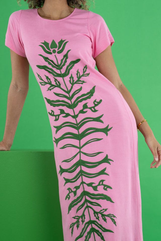 Cornelia Dress-Rose Linen