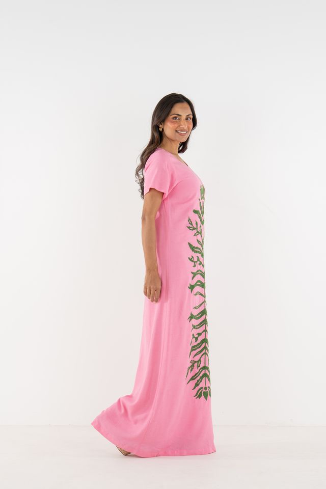 Cornelia Dress-Rose Linen