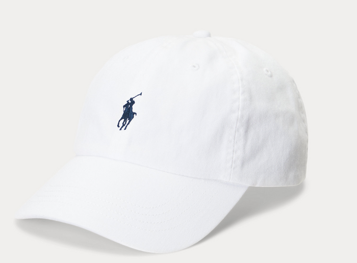 Cotton Chino Ball Cap - W/MarlinBlue