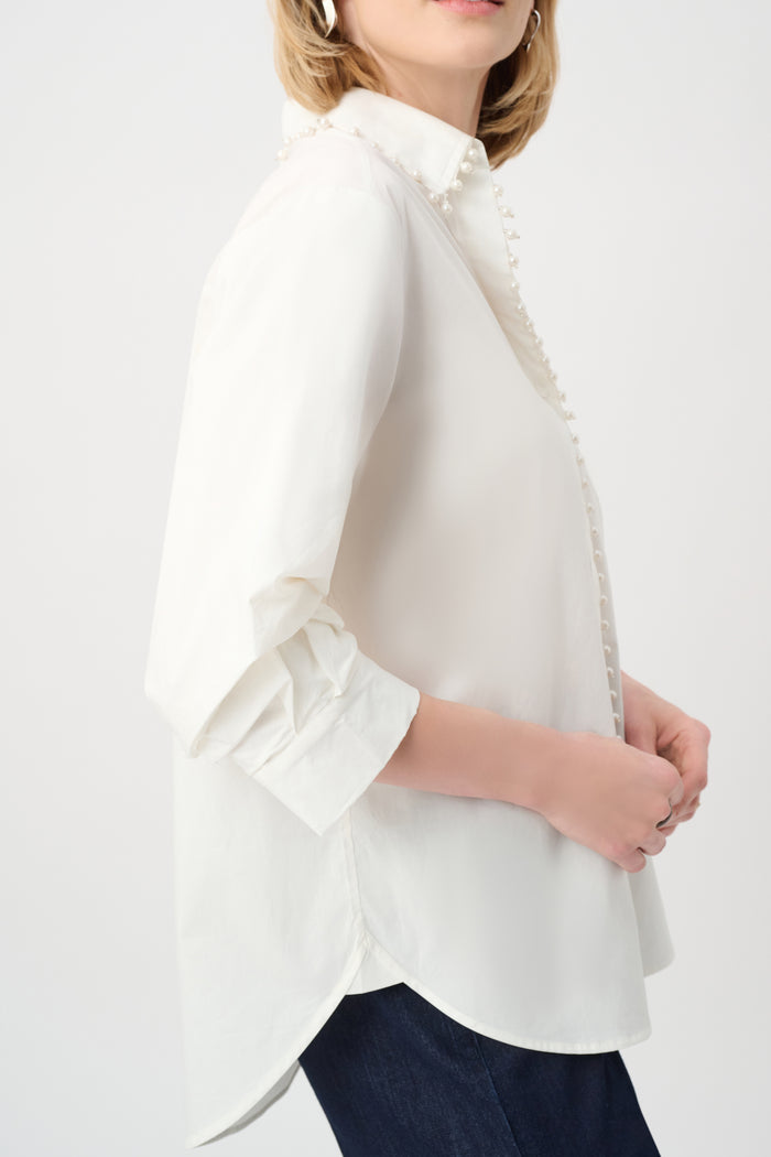 Cotton Poplin Pearl Top