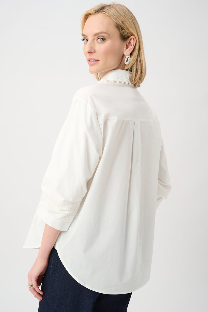 Cotton Poplin Pearl Top