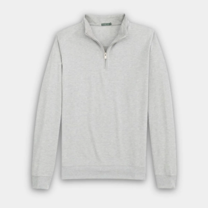 Cotton/Modal Quarter-Zip - Fog Grey