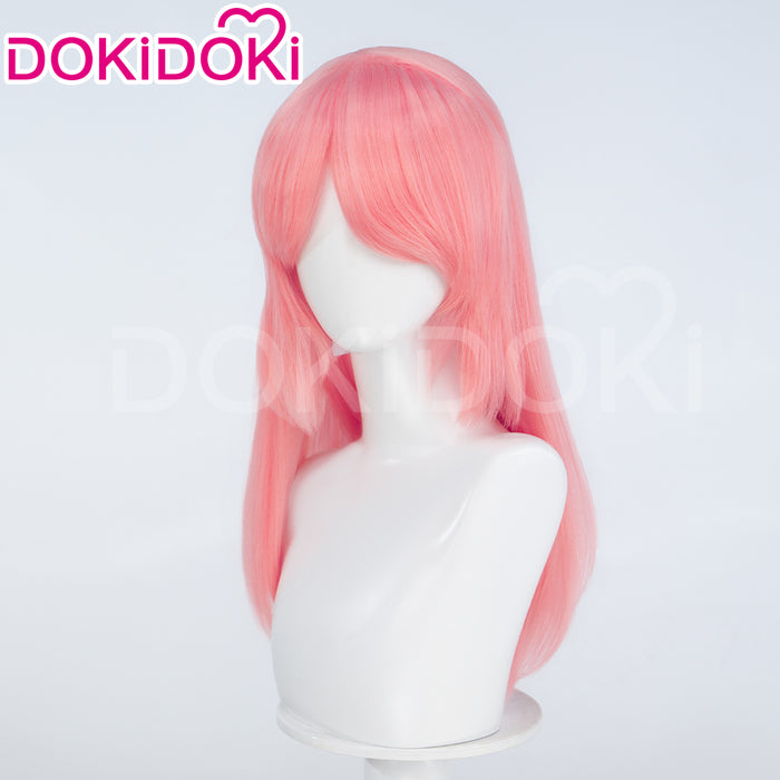 【Crimped Base】DokiDoki Anime Cosplay Wig Long Straight Pink Hair