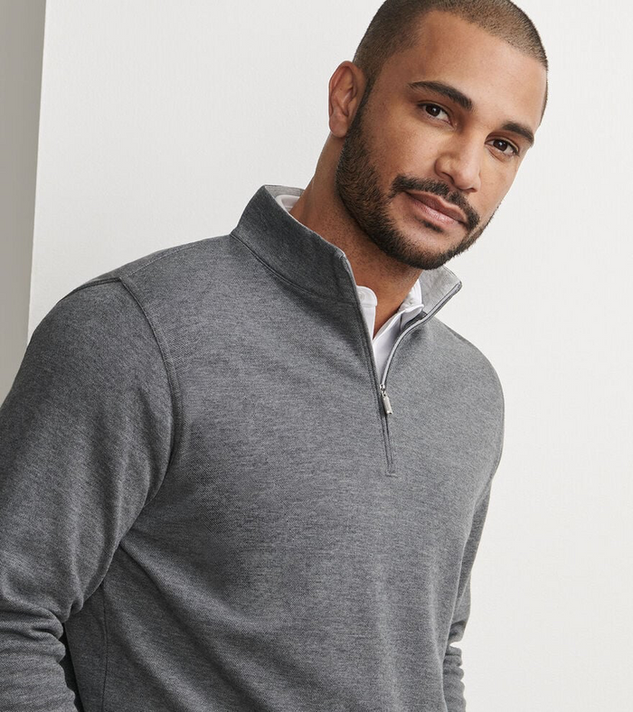 Crown Comfort Quarter-Zip Pullover - Charcoal