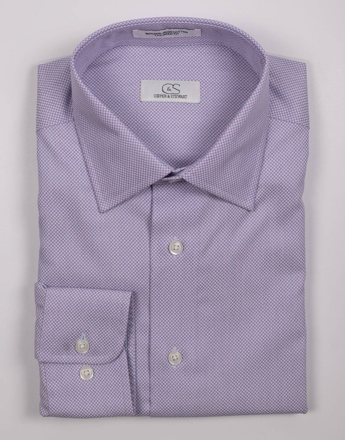 C&S Diamond Dress Shirt - Red/Blue