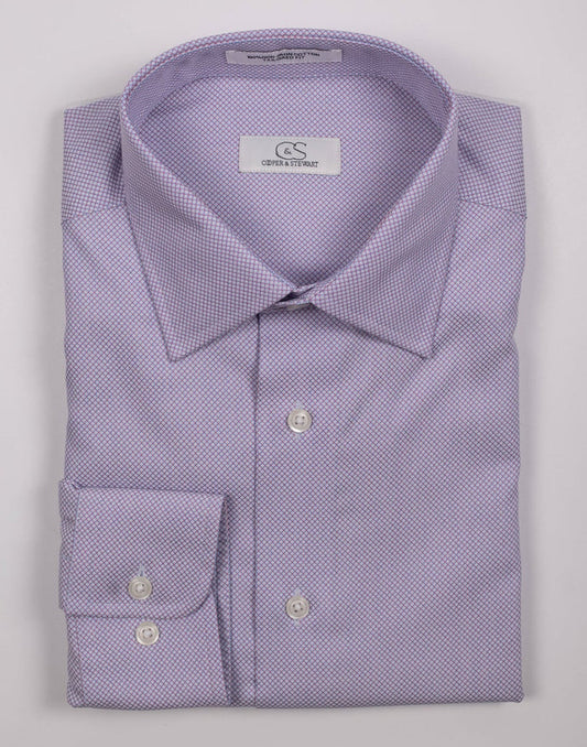 C&S Diamond Dress Shirt - Red/Blue