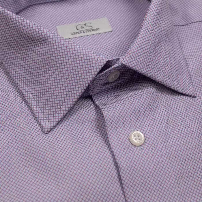 C&S Diamond Dress Shirt - Red/Blue