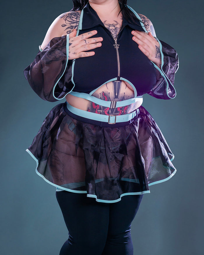 Cyber Siren - Mesh Top/Skirt Cyber Girl Lingerie