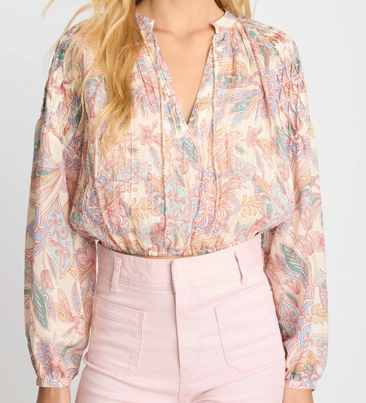 Daily Top In Paisley Floral