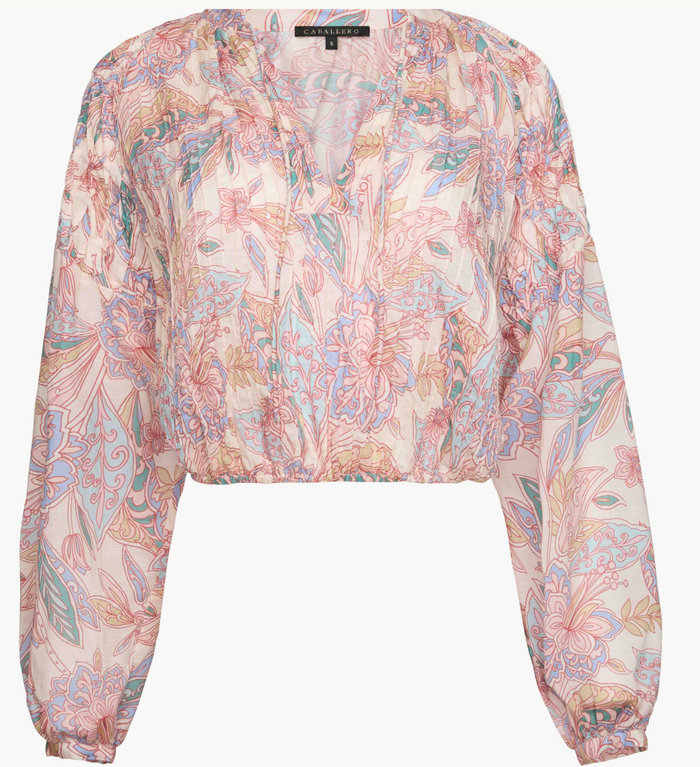Daily Top In Paisley Floral