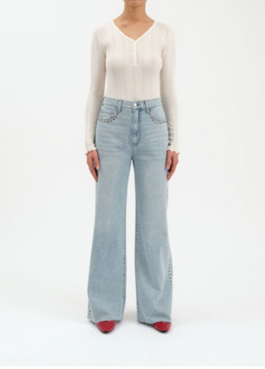Daze Far Out High Rise Wide Leg-Let's Dance