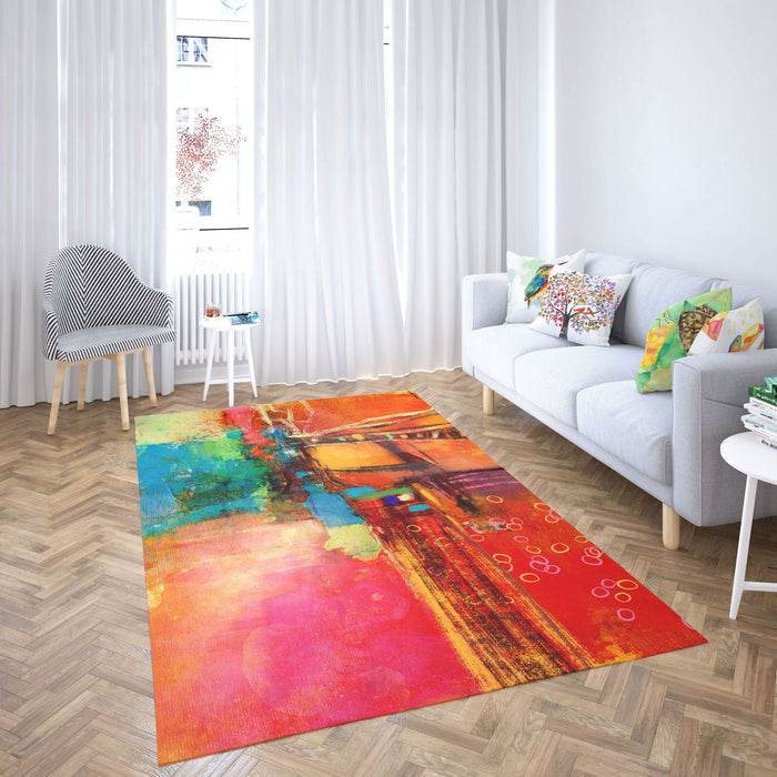 Decorative Rug, Large Area Rug, Durable Rug, Rectangle Rug, Red Carpet, , Modern Carpet, Floor Rug, Made In Usa, Flat Woven Rug