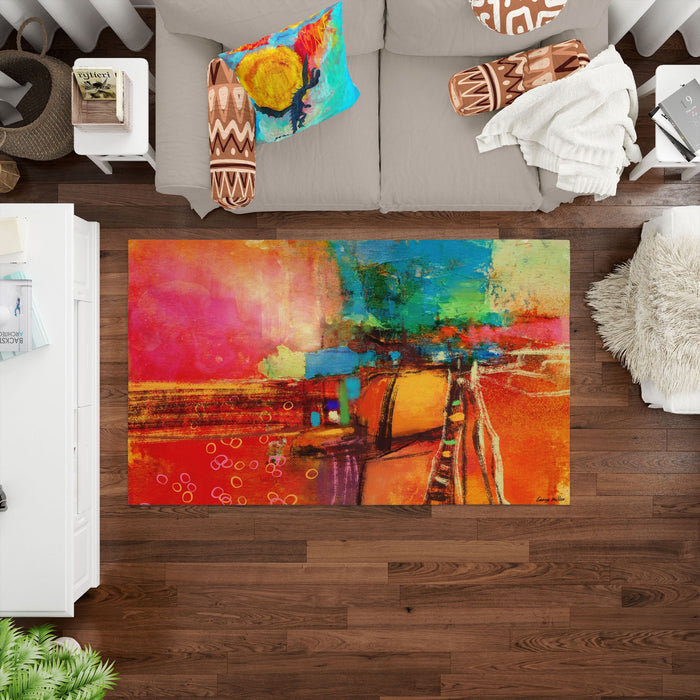 Decorative Rug, Large Area Rug, Durable Rug, Rectangle Rug, Red Carpet, , Modern Carpet, Floor Rug, Made In Usa, Flat Woven Rug