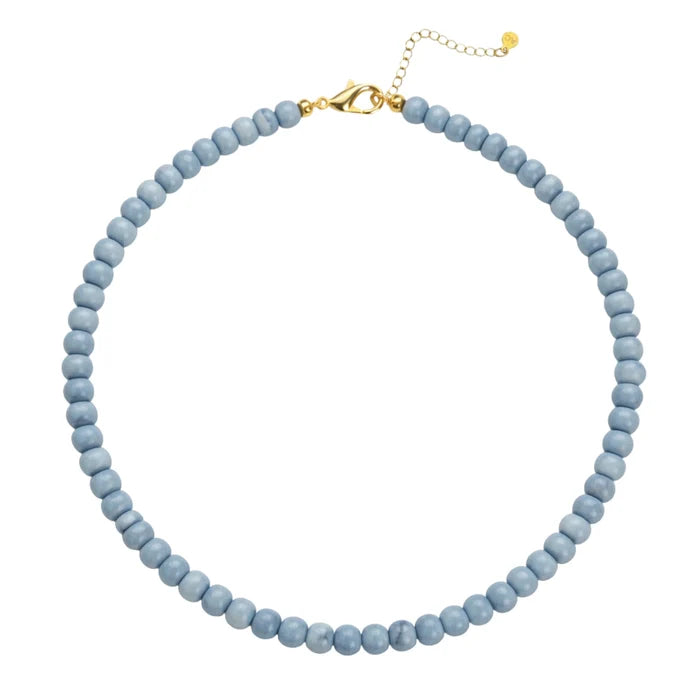 Denim Beaded Collar