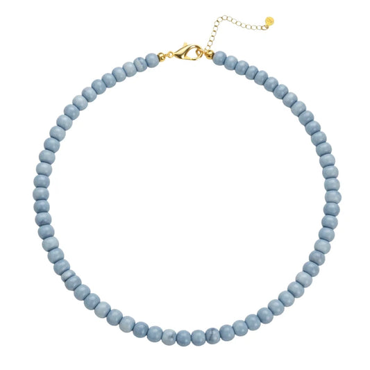 Denim Beaded Collar