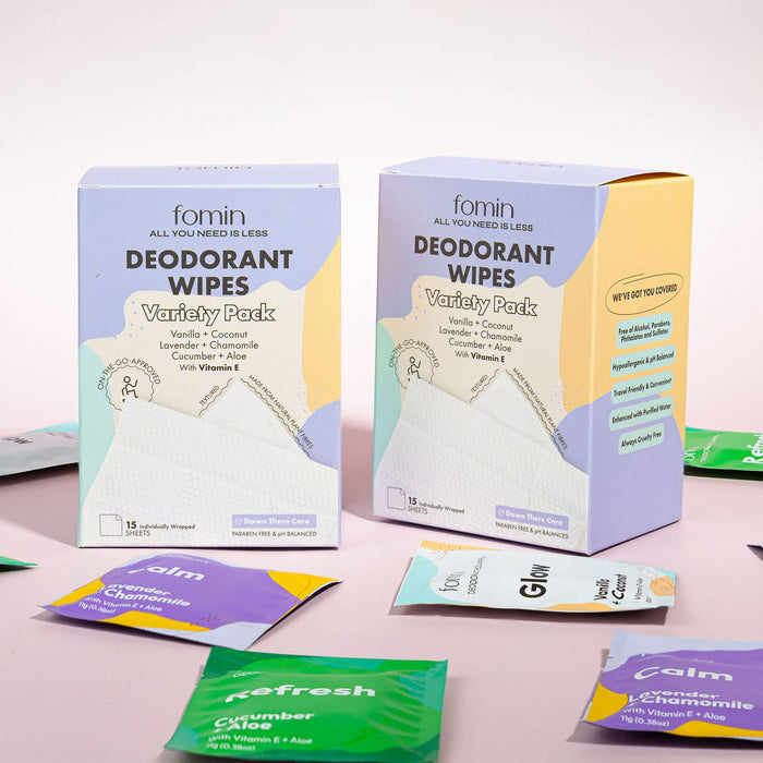 Deodorant Wipes: Variety Pack / Pack of 30