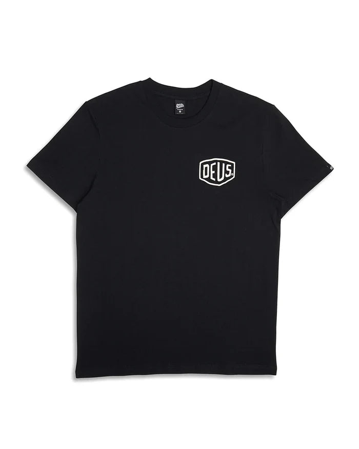 DEUS EX MACHINA - CLASSIC PARILLA TEE BLACK