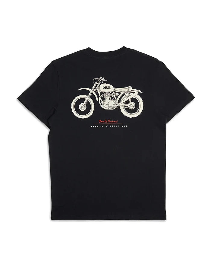 DEUS EX MACHINA - CLASSIC PARILLA TEE BLACK