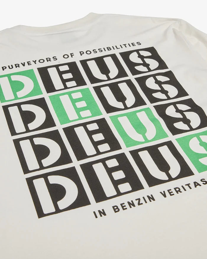 DEUS EX MACHINA - TICTAC L/S TEE VINTAGE WHITE