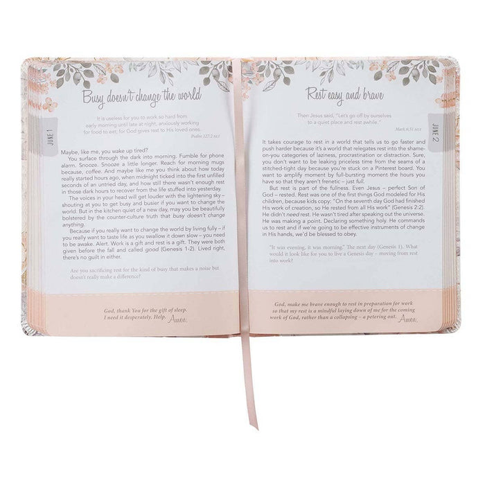 Devotional Walking In Grace Faux Leather