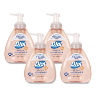 DIAL Antimicrobial Foaming Hand Wash, Original Scent, 15.2 oz, 4/Case