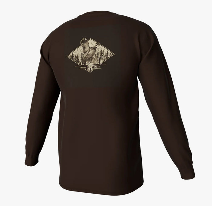 Diamond Quail Long Sleeve Tee - Gunstock