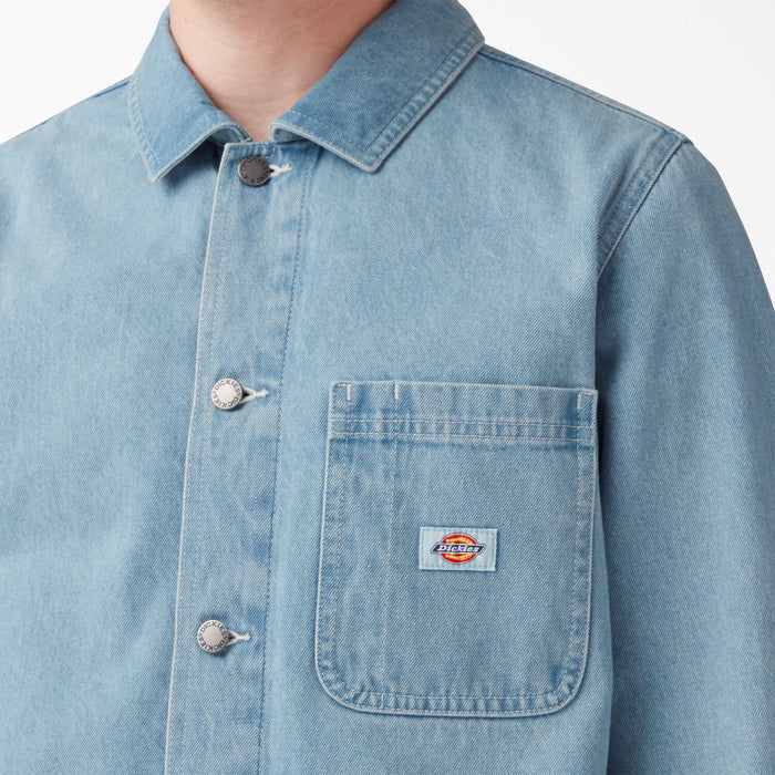 DICKIES - DENIM CHORE COAT LIGHT DENIM