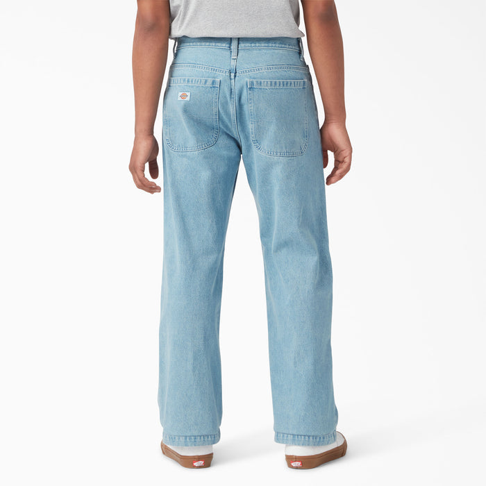 DICKIES - LOOSE FIT DOUBLE KNEE DENIM PANT LIGHT DENIM