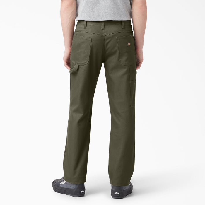 DICKIES - RELAXED FIT DUCK CARPENTER PANT MILITARY GREEN
