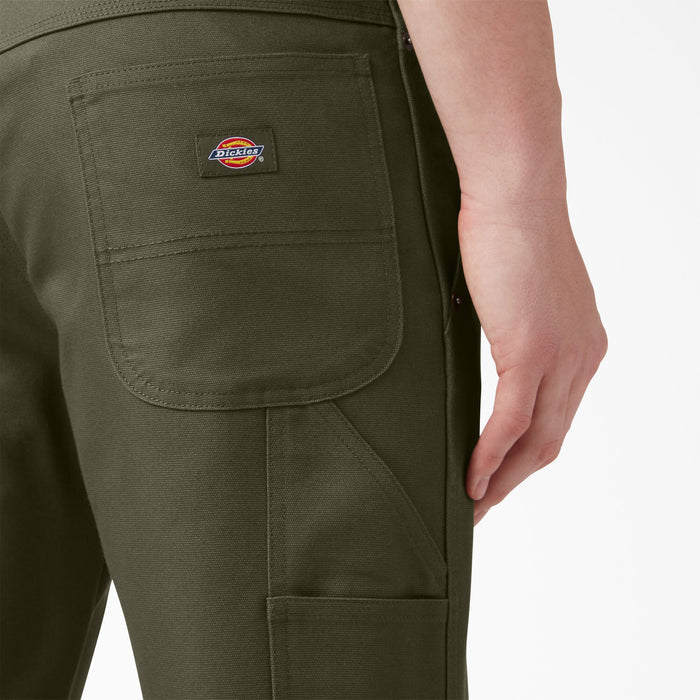DICKIES - RELAXED FIT DUCK CARPENTER PANT MILITARY GREEN