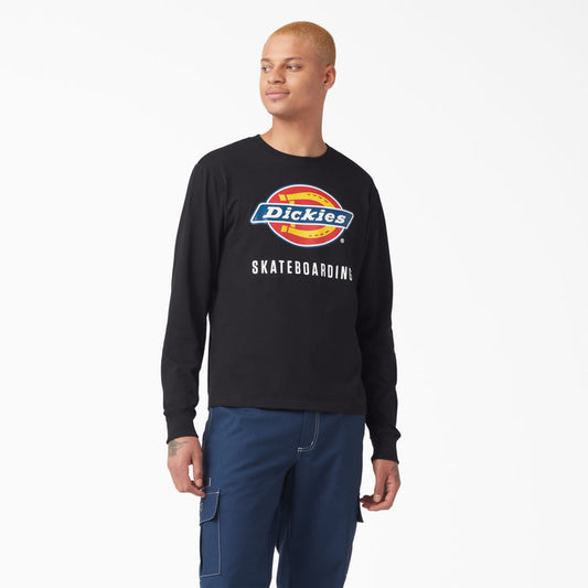 DICKIES - SKATEBOARDING LOGO GRAPHIC LONGSLEEVE BLACK