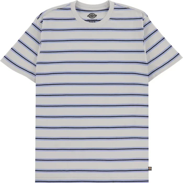 DICKIES - SKATEBOARDING STRIPED T-SHIRT LIGHT GREY STRIPE