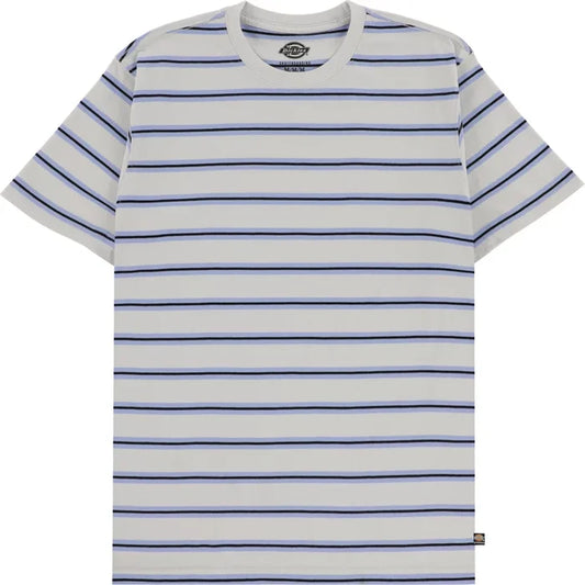 DICKIES - SKATEBOARDING STRIPED T-SHIRT LIGHT GREY STRIPE