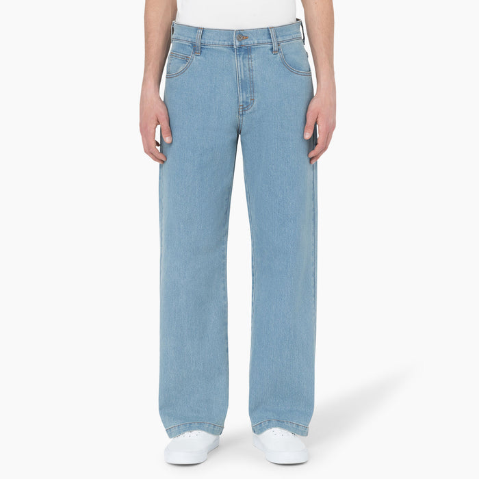 DICKIES - SKATEBOARDING WINGVILLE LOOSE FIT JEANS LIGHT DENIM