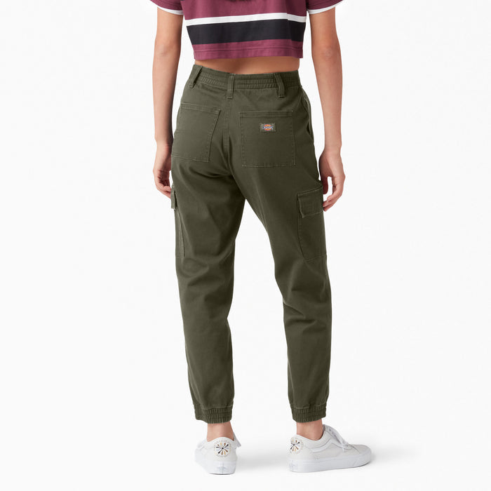 DICKIES - WOMEN'S CARGO JOGGER MILITARY GREEN