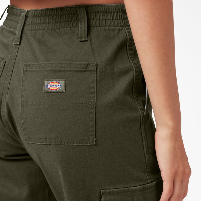 DICKIES - WOMEN'S CARGO JOGGER MILITARY GREEN