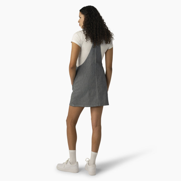 DICKIES - WOMEN'S HICKORY STRIPE BIB DRESS