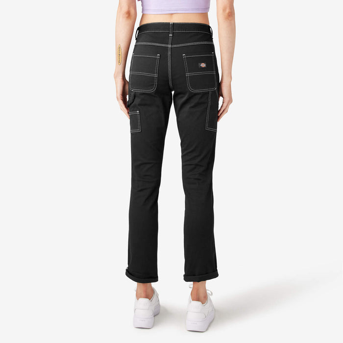 DICKIES - WOMENS SLIM STRAIGHT UTILITY PANT DARK BLUE DENIM