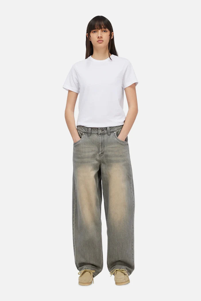 DIME - BAGGY DENIM PANTS SANDBLASTED DESERT