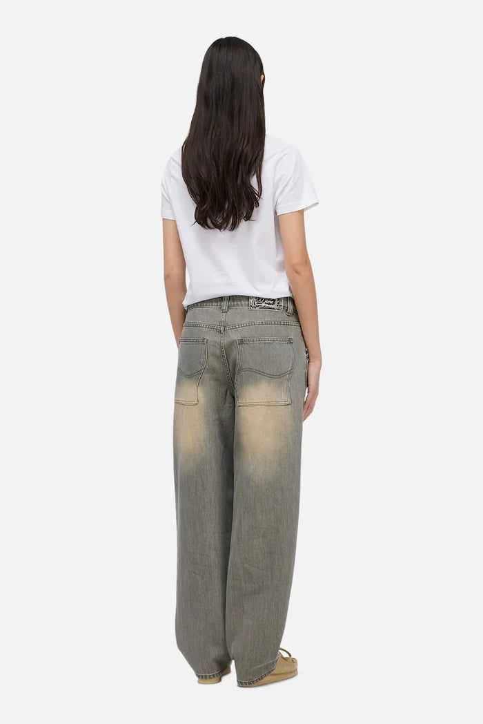 DIME - BAGGY DENIM PANTS SANDBLASTED DESERT
