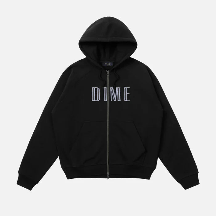 DIME - BLOCKS ZIP HOODIE BLACK