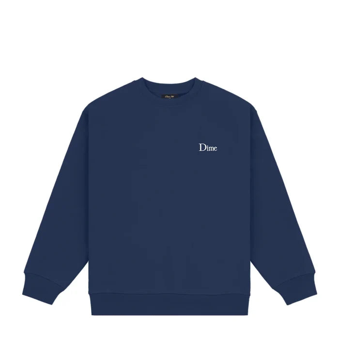 DIME - CLASSIC SMALL LOGO CREWNECK NAVY